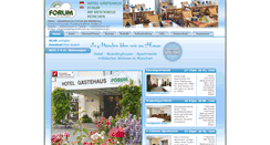 Desktop Screenshot of gaestehausimforum.de